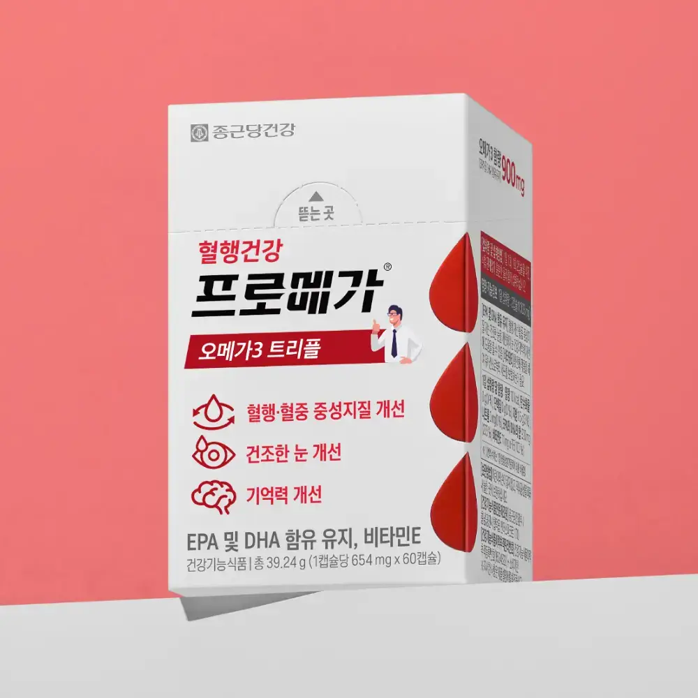 종근당건강 프로메가 오메가3 트리플 60캡슐 (장용성) (1개월분)