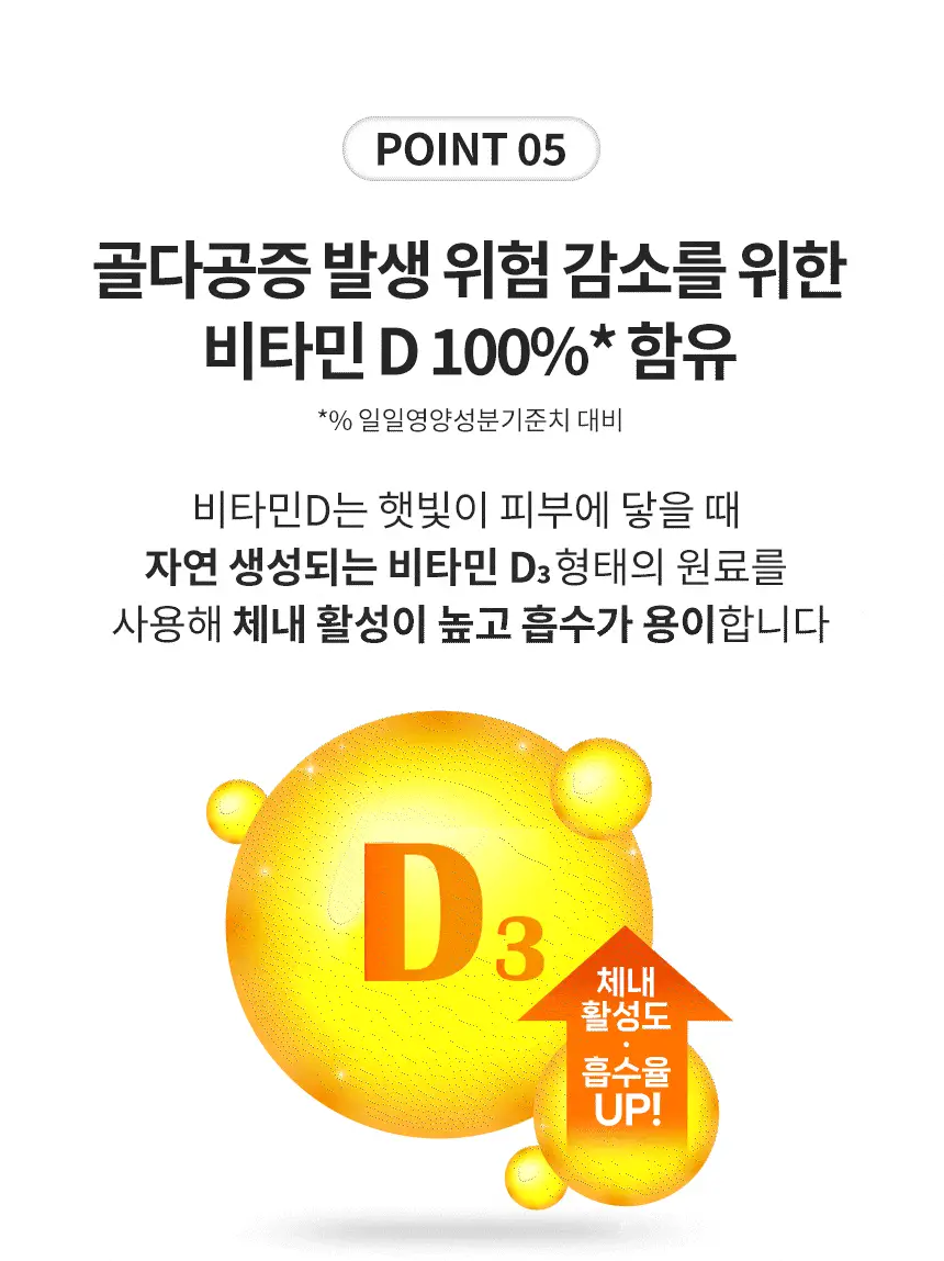 메디트리 칼슘 마그네슘 아연 플러스 비타민D 180정 (6개월분) 상세페이지 9