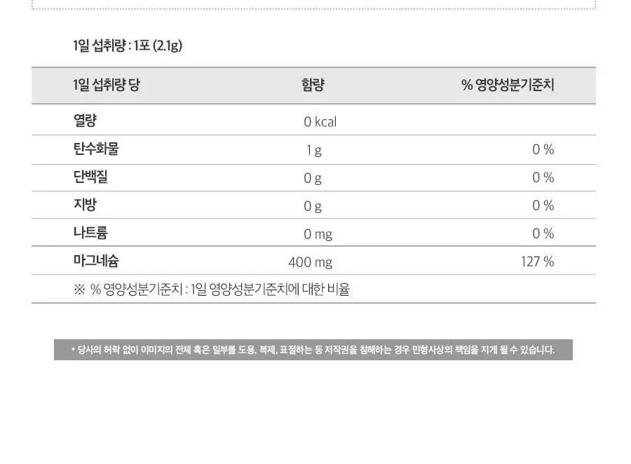 상트베른하르트 마그네슘 400 다이렉트 분말 60포 (2개월분) 상세페이지 33