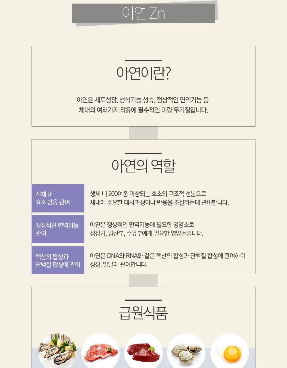 솔가 아연 50 (100정/100일분) 상세페이지 3