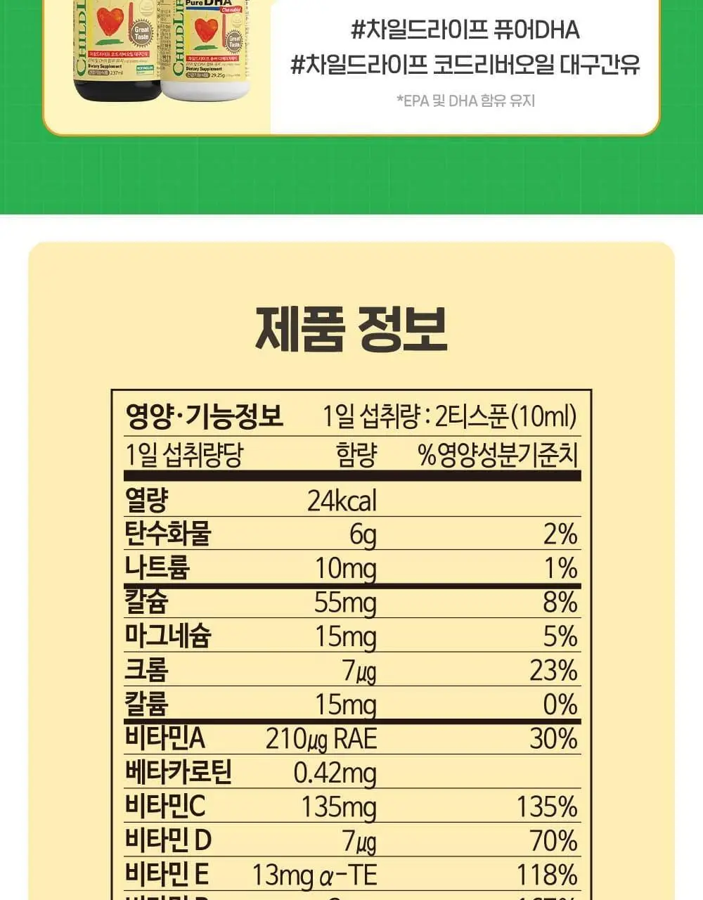차일드라이프 멀티비타민&미네랄 237ml (23일분) 상세페이지 29