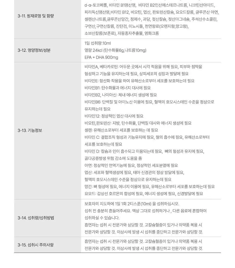 차일드라이프 멀티비타민&미네랄 237ml (23일분) 상세페이지 46