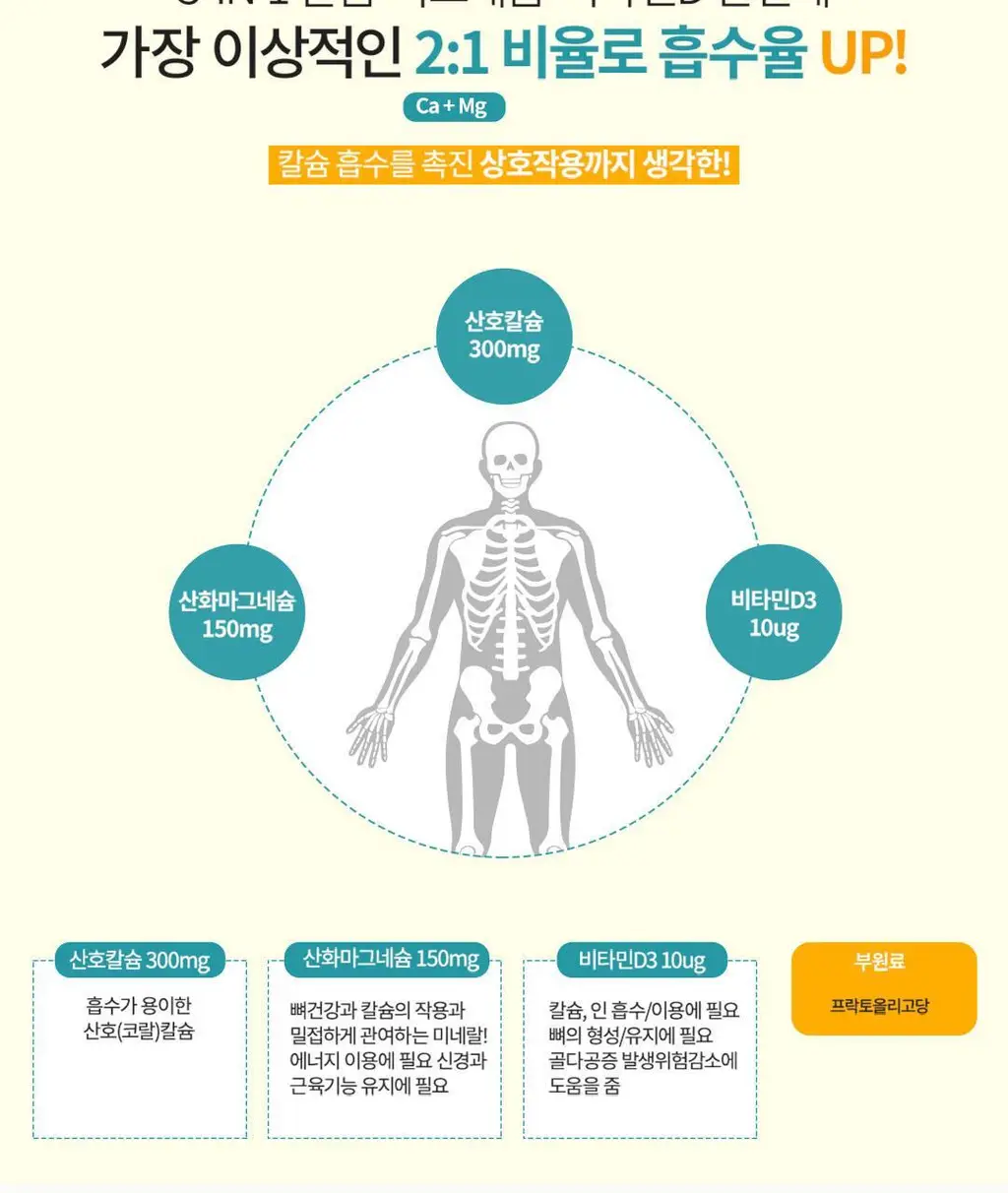 프롬바이오 뼈건강엔 칼마디 츄어블 60정 (1개월분) 상세페이지 5