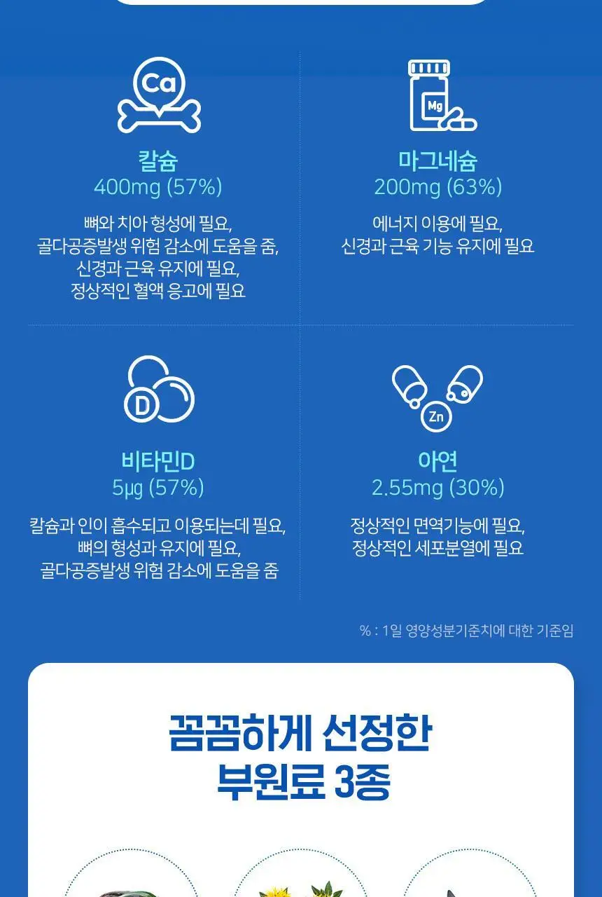 하이뮨 칼슘 마그네슘 1,200mg 120정 (60일분) 상세페이지 8