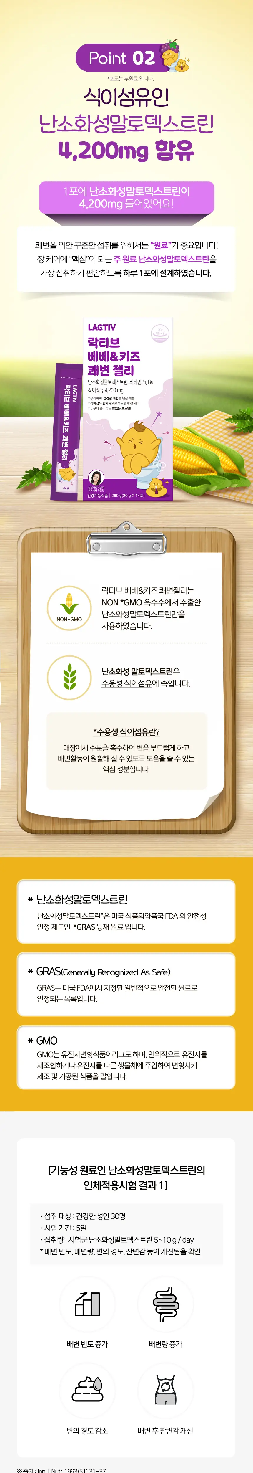 락티브 베베&키즈 쾌변 젤리 14포 (2주분) 상세페이지 2