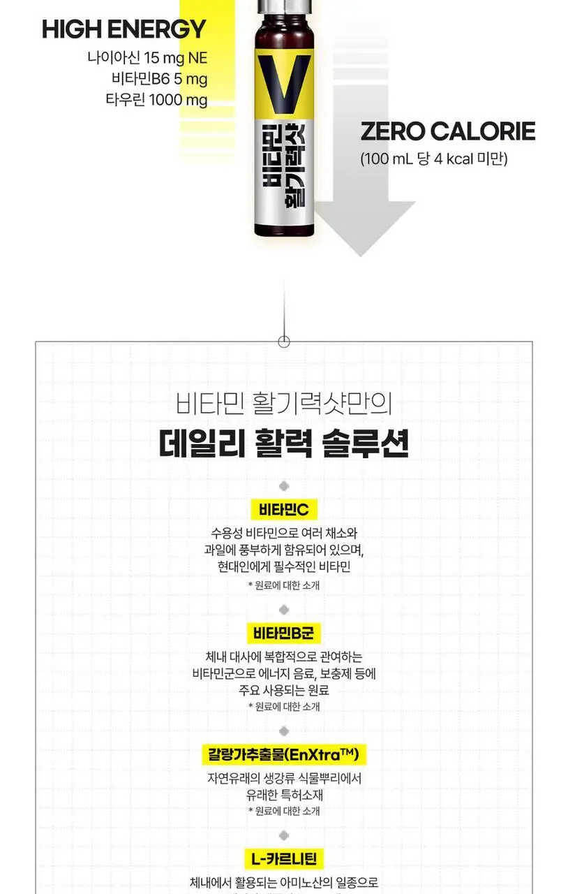 정관장 비타민 활기력 샷 1병 상세페이지 9