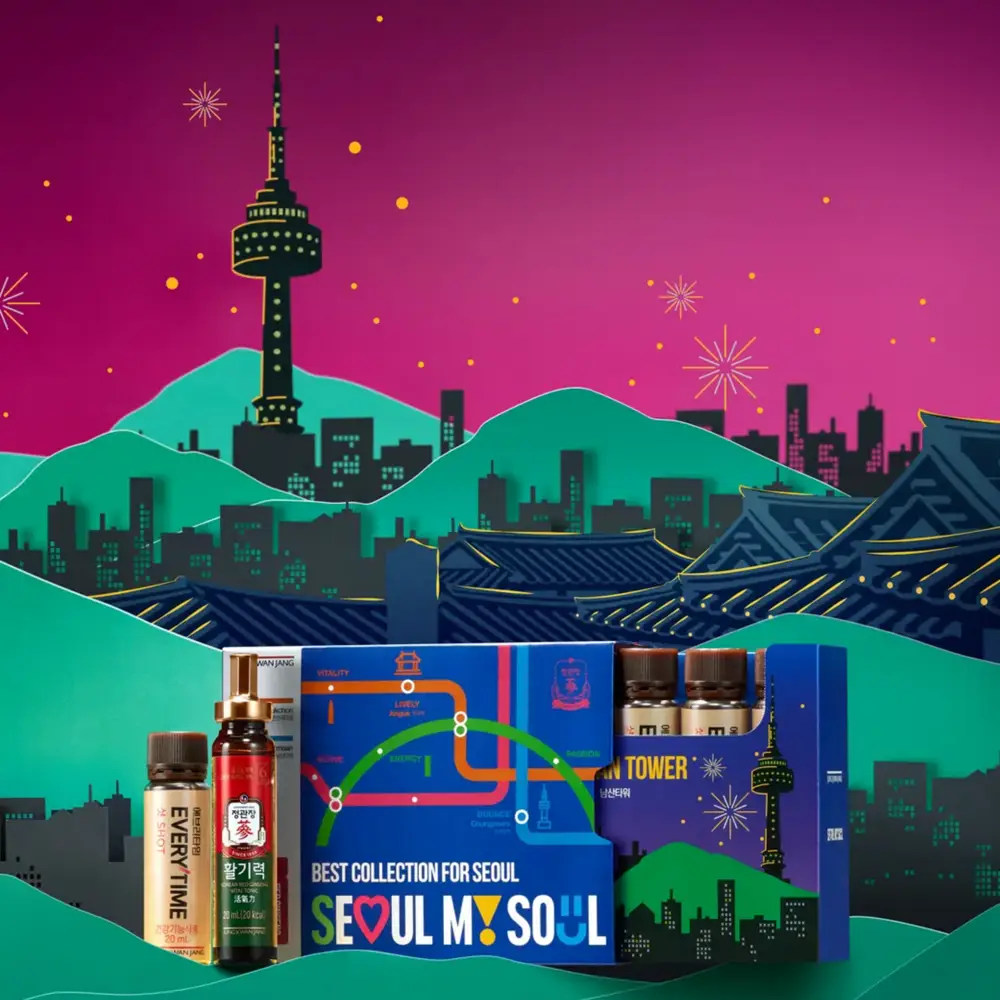 정관장 Best Collection for Seoul (에브리타임샷 5병 + 활기력 5병)
