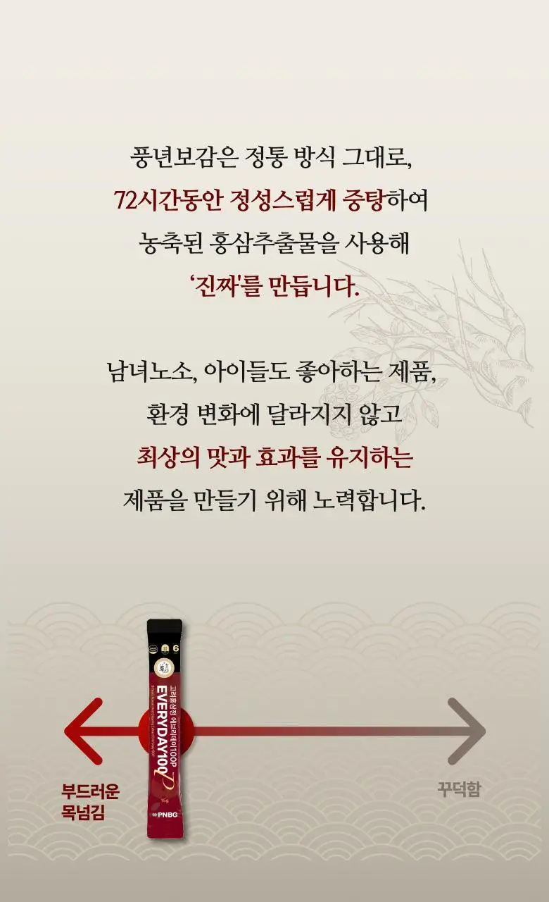 풍년보감 6년근 고려홍삼정 에브리데이100P 홍삼스틱 15g x 100포 상세페이지 31
