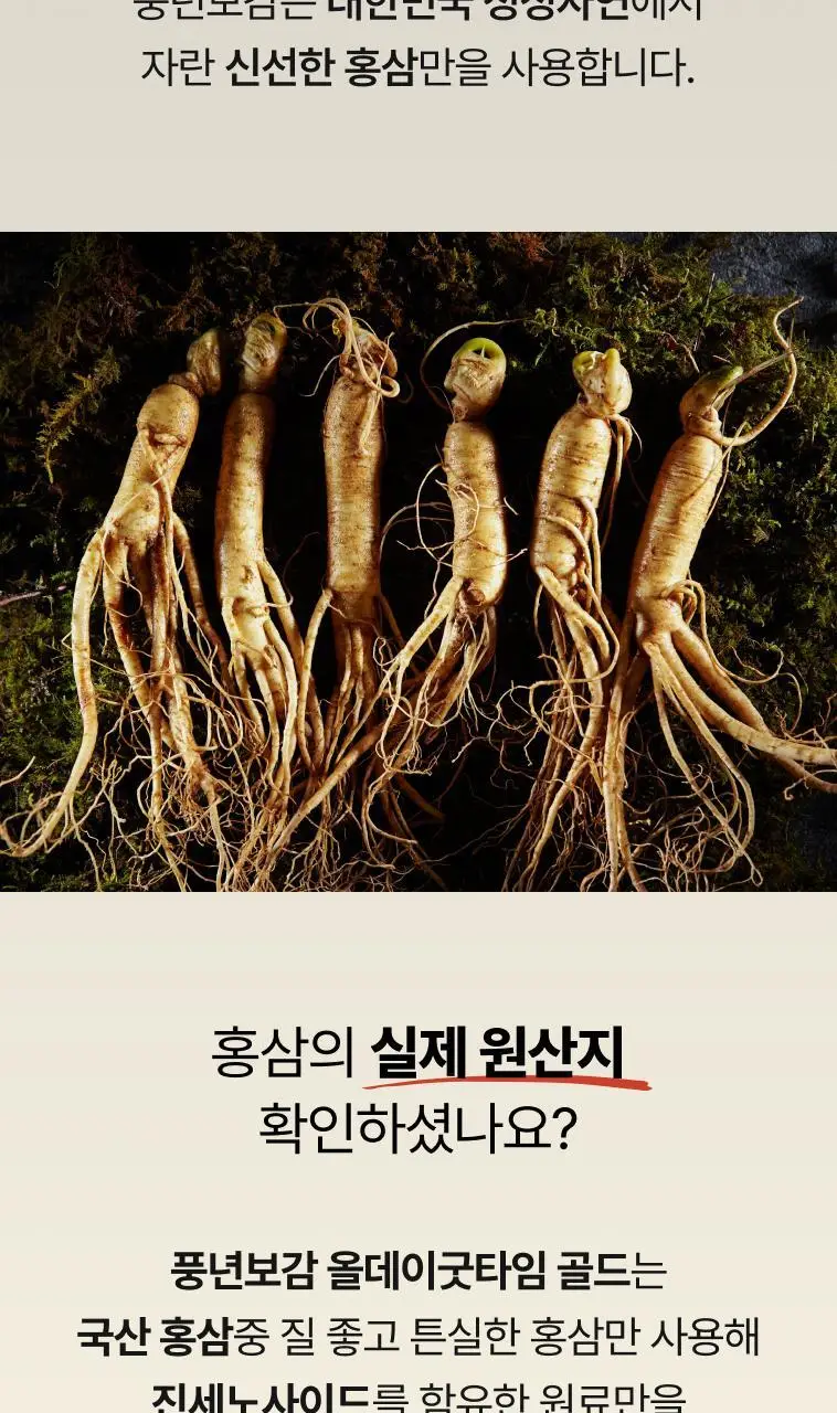 풍년보감 6년근 고려홍삼정 올데이굿타임 골드 홍삼스틱 선물세트 10g x 30포 (+쇼핑백 증정) 상세페이지 22