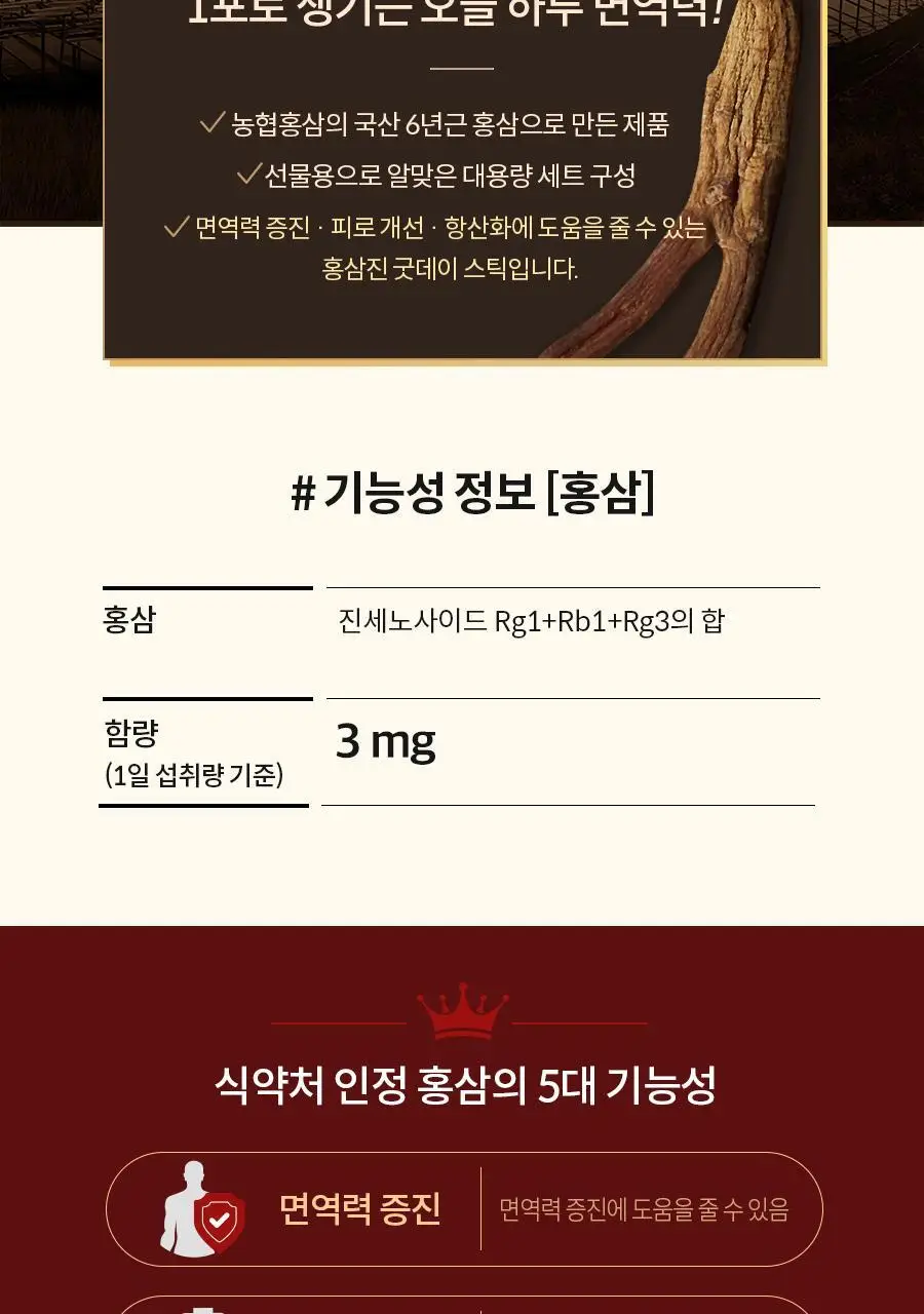 한삼인 굿데이스틱 100포 1세트 (100일분) + 쇼핑백 상세페이지 6