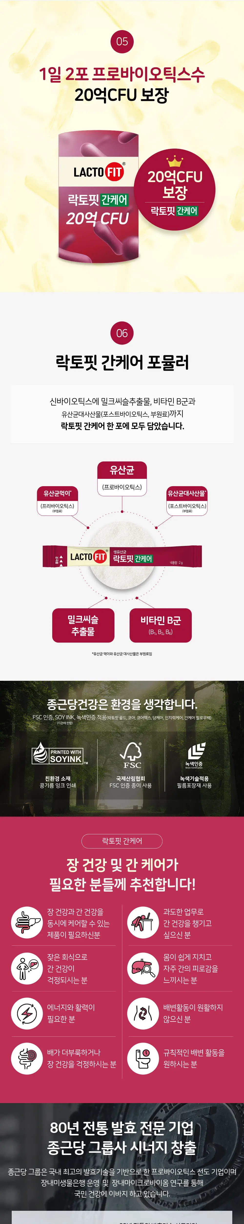 락토핏 간케어 60포 (30일분) 상세페이지 4