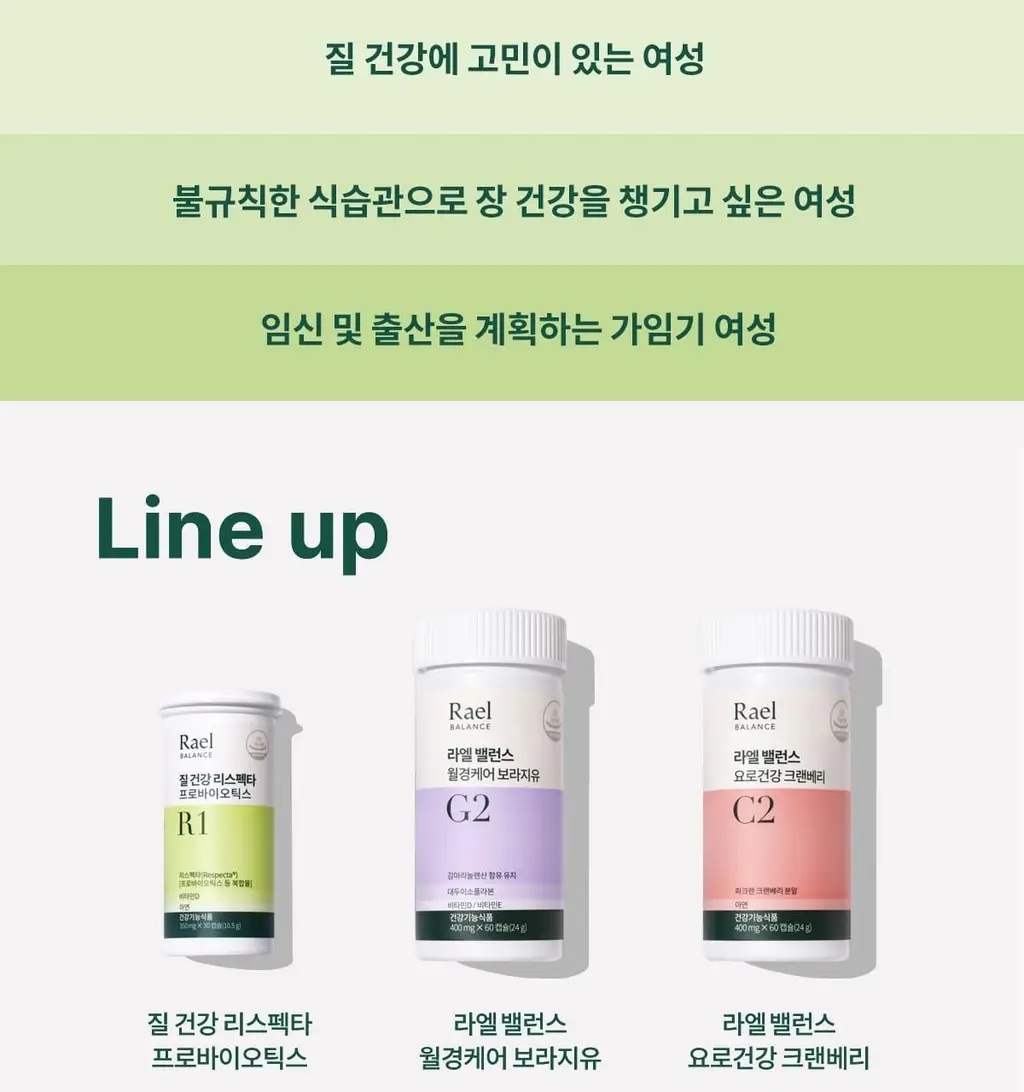 라엘 밸런스 질건강 리스펙타 프로바이오틱스 30캡슐 (30일분) 상세페이지 10