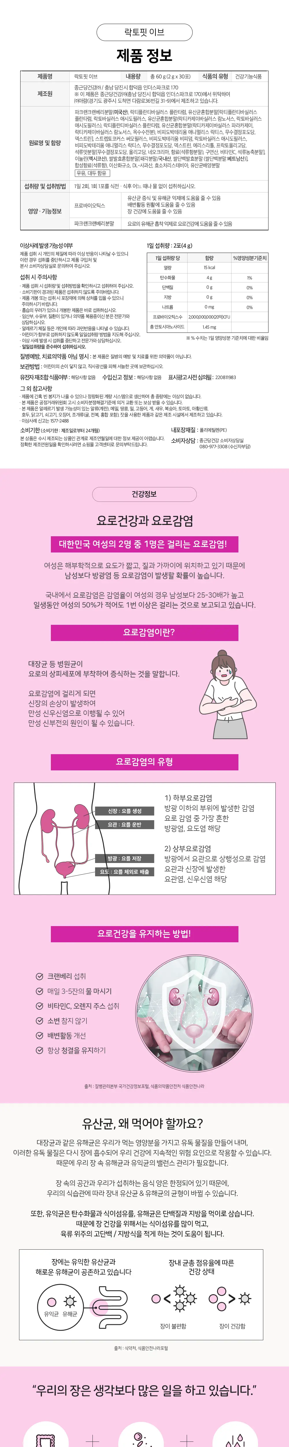 락토핏 이브 30포 (15일분) 상세페이지 5