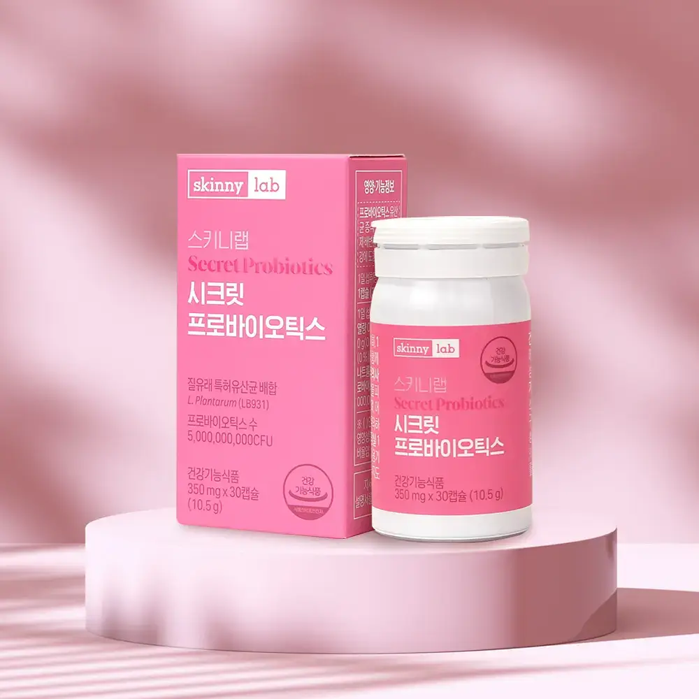 스키니랩 질유래 50억유산균 시크릿 프로바이오틱스 30캡슐 1박스 (30일분)