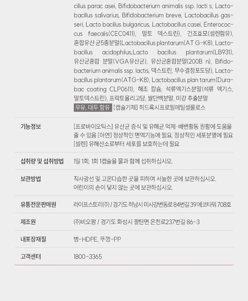 좋은버릇 레디케어 질유래 유산균 60캡슐 (2개월분) 상세페이지 20
