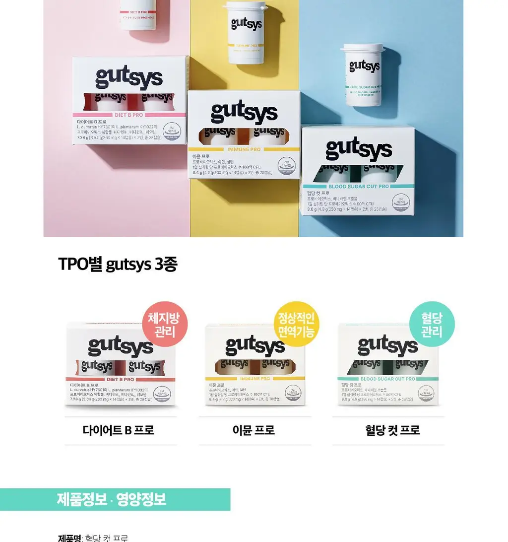 것시스 혈당 컷 프로 28캡슐 (28일분) / 혈당 유산균, 식후 혈당 케어 상세페이지 13