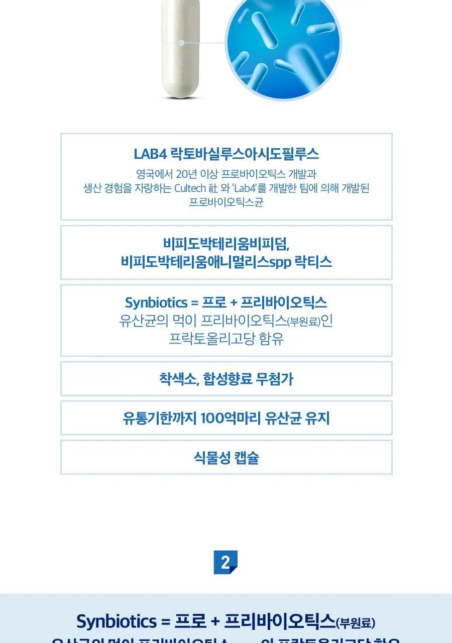 블랙모어스 장 건강 프로바이오틱스 플러스 100억 유산균 30캡슐+30캡슐 (2개월분) 상세페이지 3