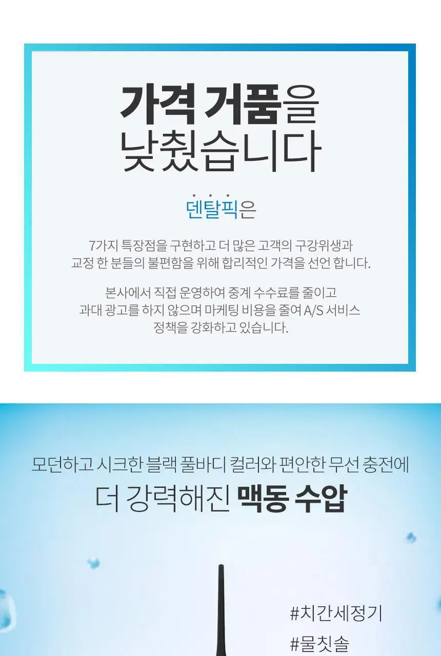 덴탈픽 휴대용 구강세정기 DP-2300K 상세페이지 13
