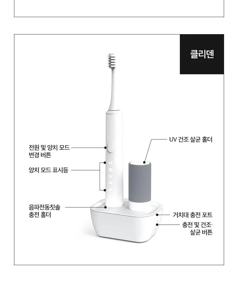 제스파 클리덴 건조살균 음파전동칫솔 ZPL1125 + 리필칫솔모 10개입 ZPL1085N(5) 상세페이지 40