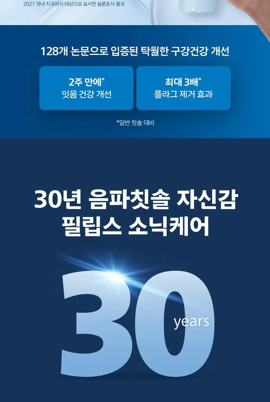 필립스 소닉케어 2100 시리즈(라이트 블루) 상세페이지 2