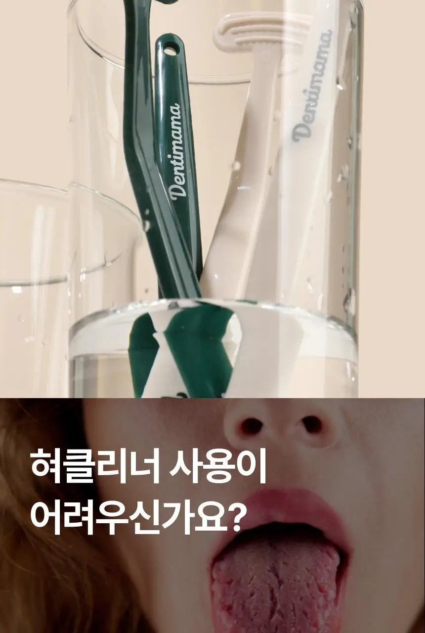 덴티마마 제로웨이스트 사탕수수 혀클리너 2종 택1 (그린 / 아이보리) 상세페이지 5