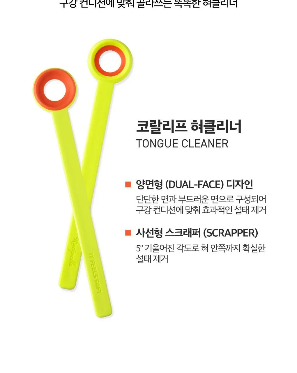 루치펠로 코랄리프 듀얼 혀클리너 1P (컬러랜덤) 상세페이지 3