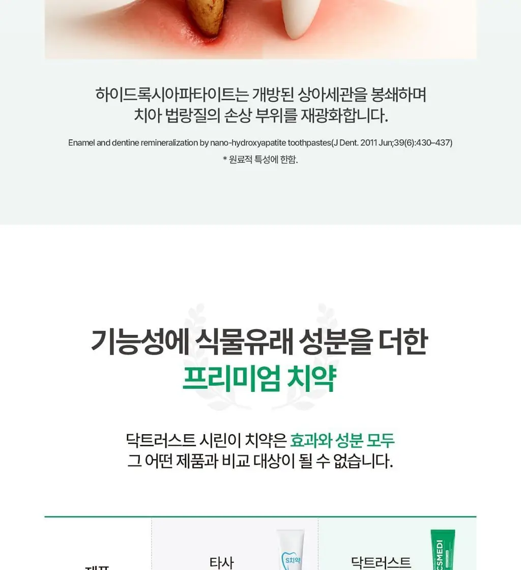 닥스메디 닥트러스트 치약 3종 택1 (1S/2X/프로엔프리) 상세페이지 10