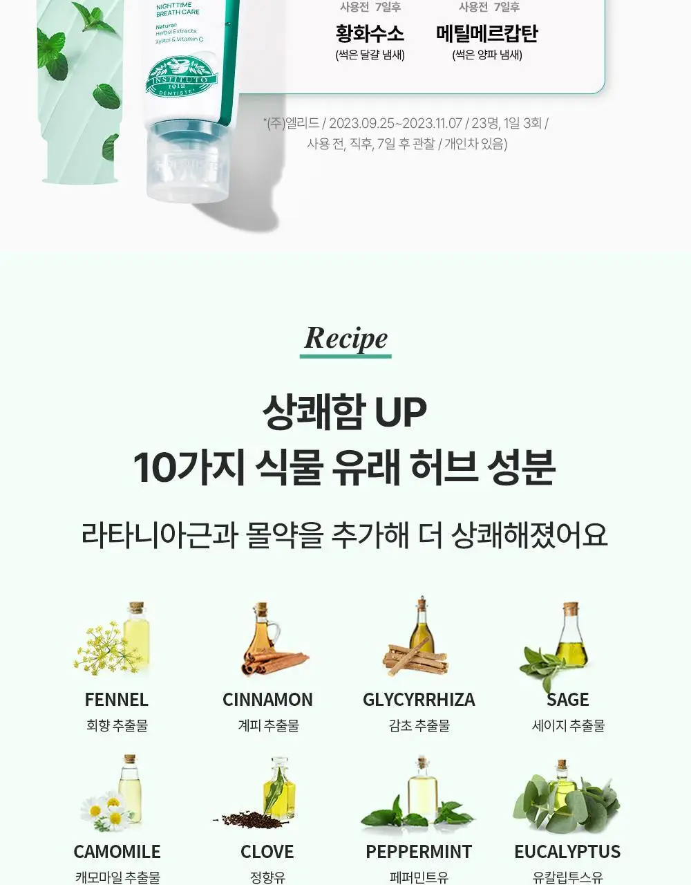 덴티스테 뉴 플러스화이트 펌프 치약 60g/120g 2종 택 1 상세페이지 6