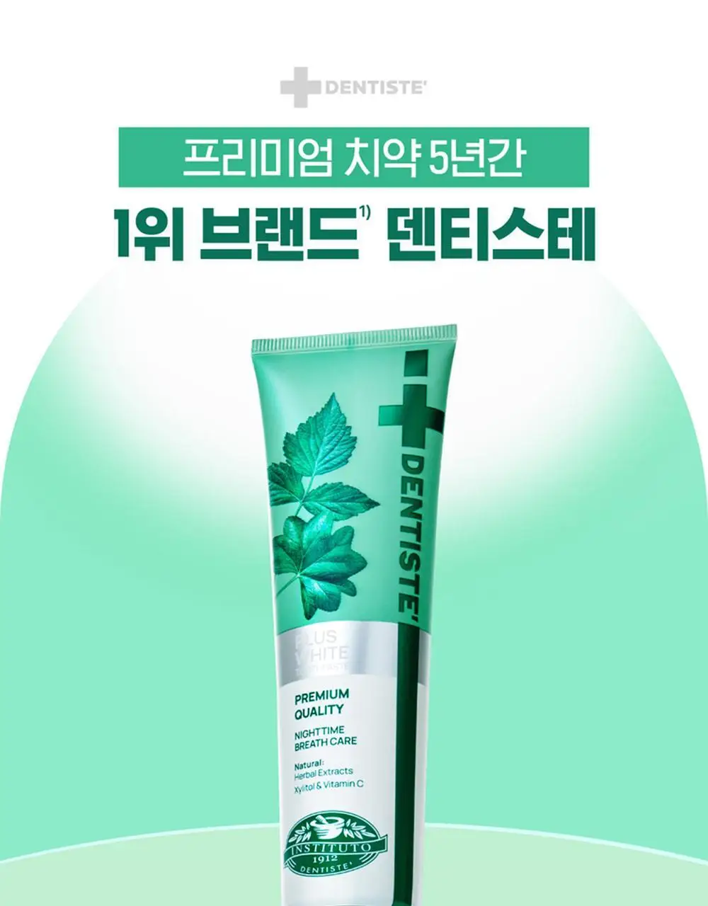 덴티스테 뉴플러스화이트 치약 100g 기획 (+마이브러쉬 칫솔 2p) 상세페이지 3