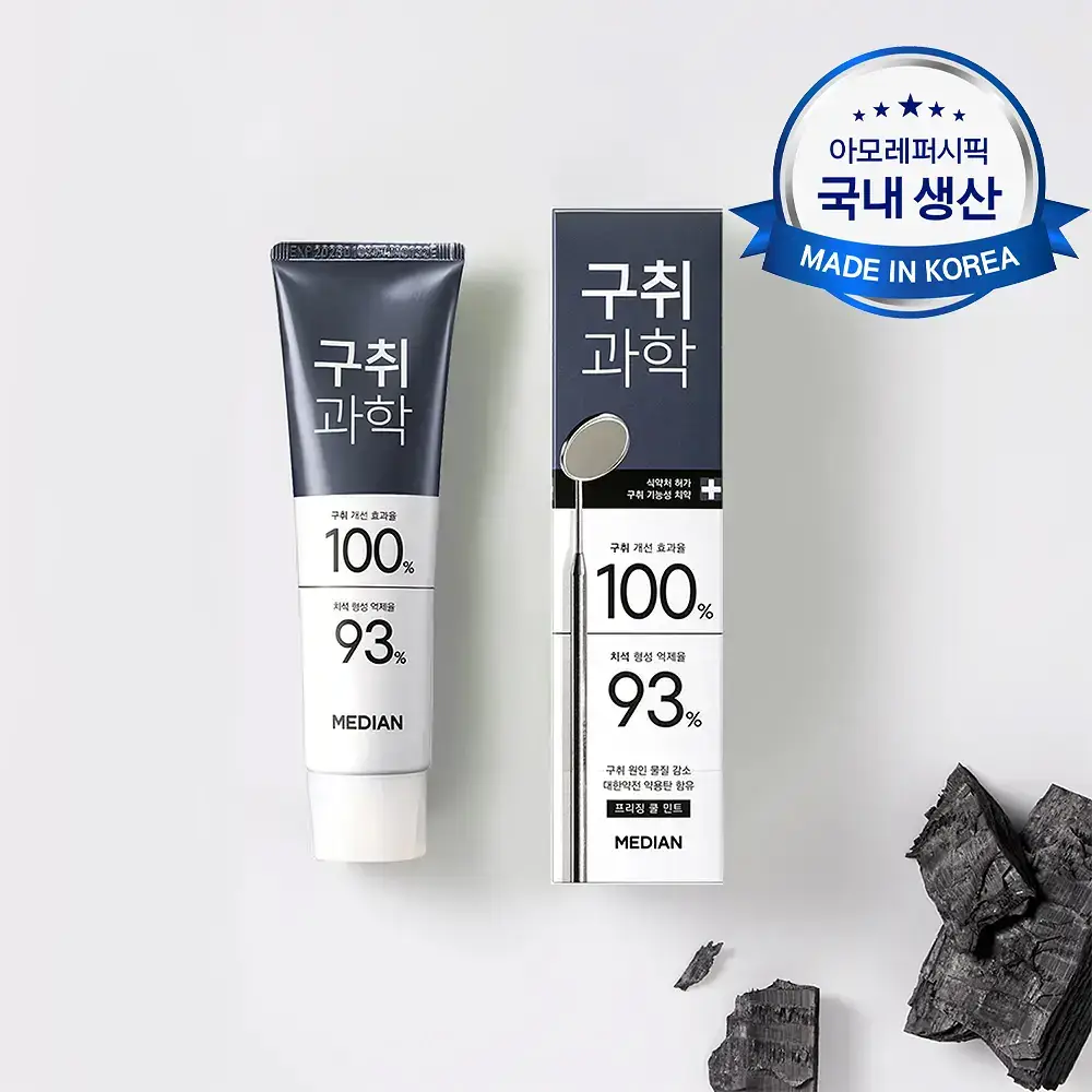 메디안 구취과학 치약 프리징쿨민트 120G*3입