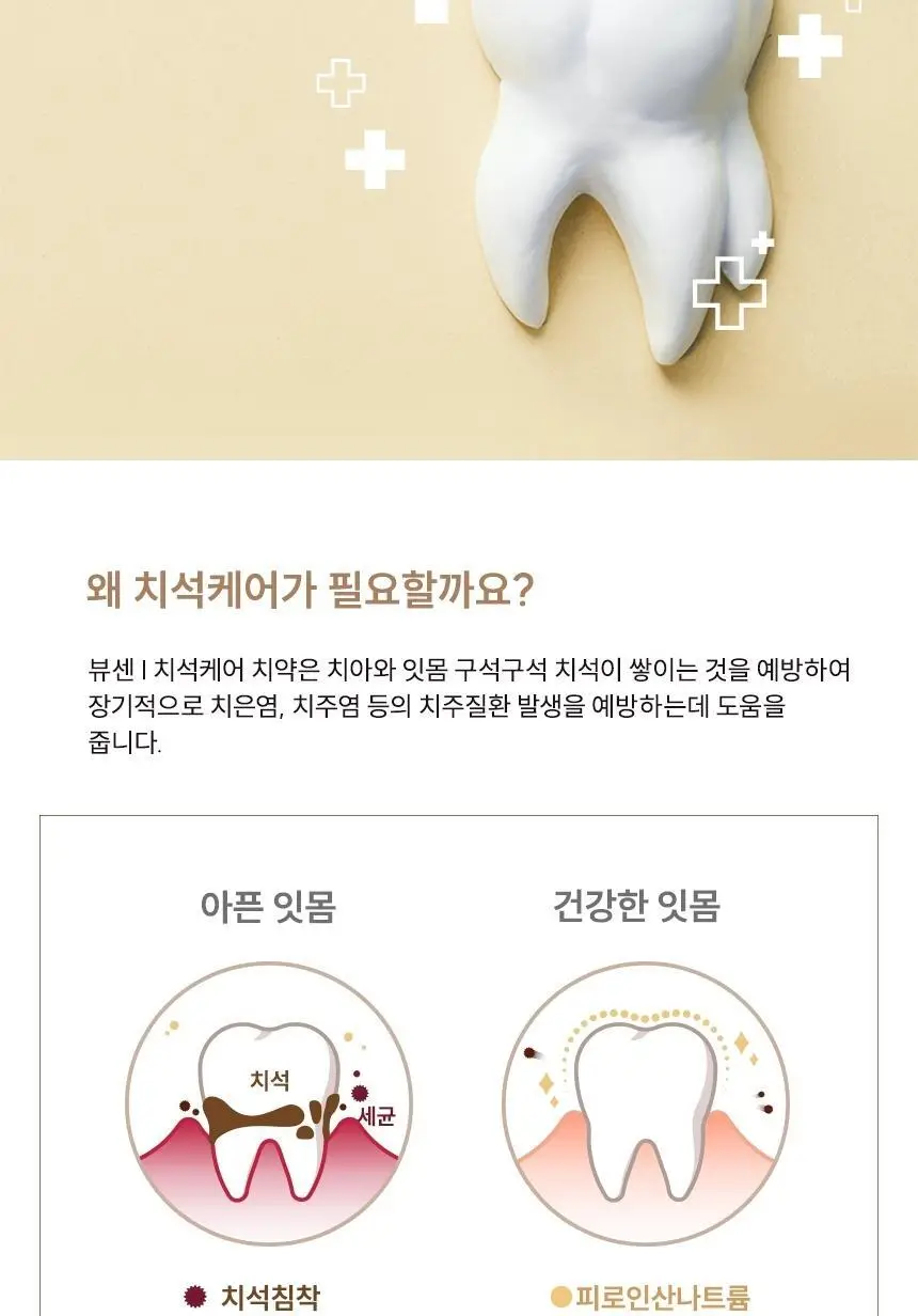 뷰센I 치석케어 치약 120g 상세페이지 6