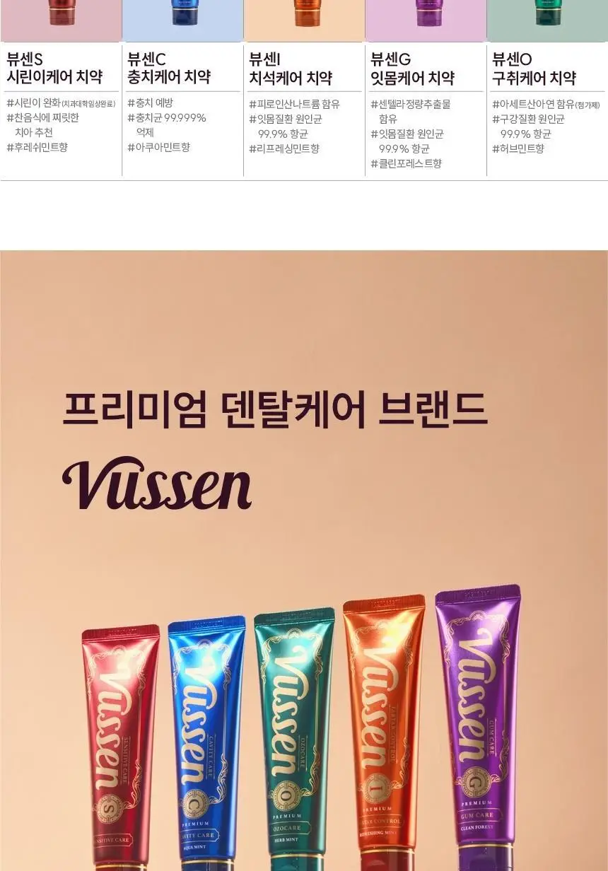 뷰센I 치석케어 치약 120g 상세페이지 15
