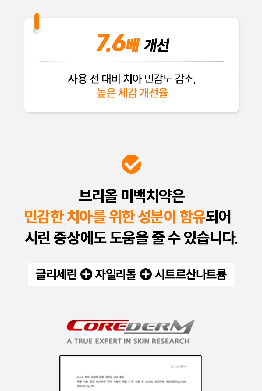 브리올 미백보장 프리미엄 미백치약 120g 상세페이지 28
