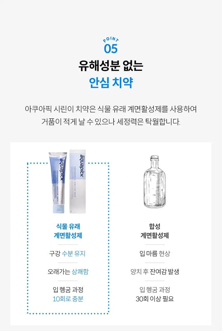 아쿠아픽 시린이 치약 130g 상세페이지 13