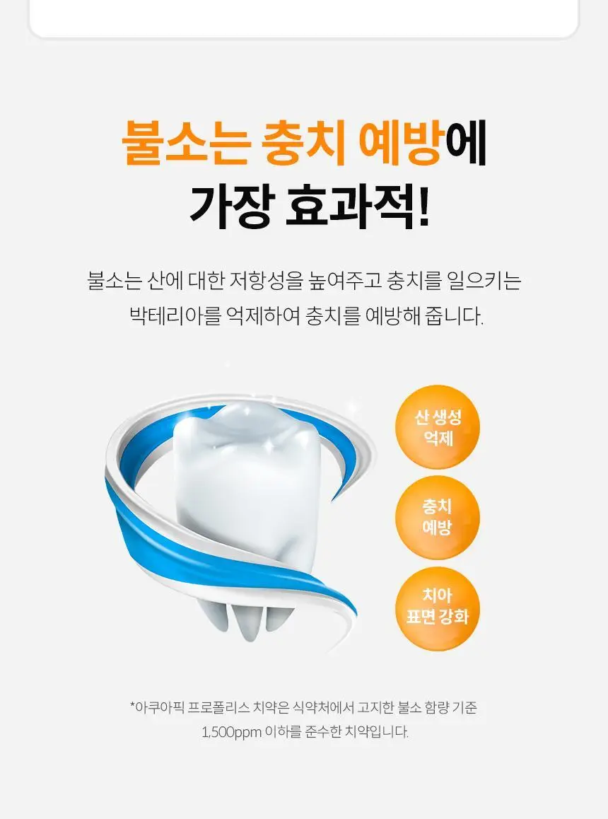 아쿠아픽 프로폴리스 치약 130g 상세페이지 14