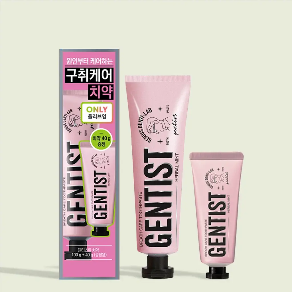 젠티스트 구취케어 치약 100G+증정 기획/단품