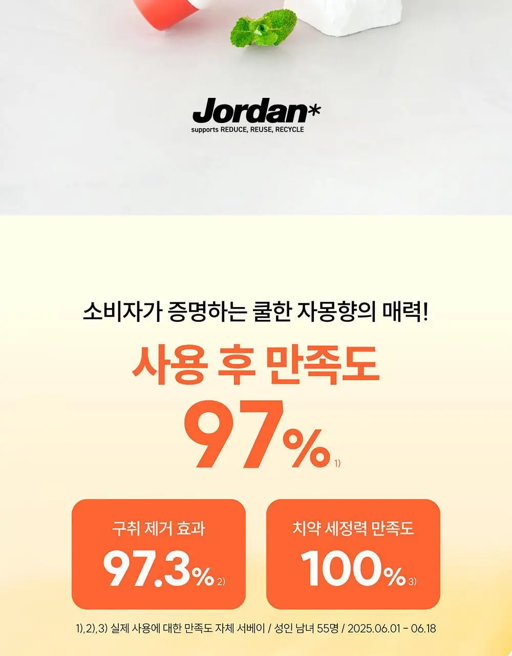 조르단 그린클린 자몽향 치약 100g 기획 (+25g) 상세페이지 2
