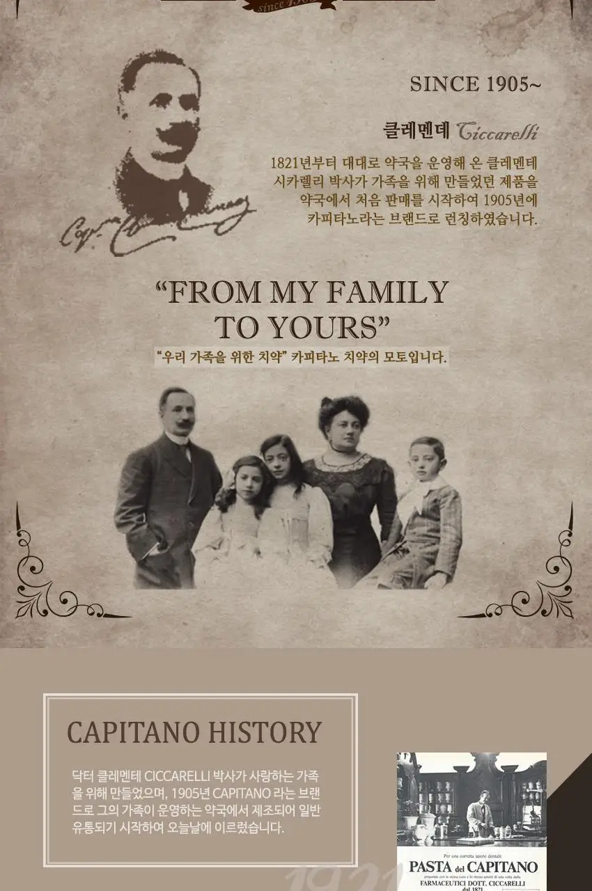 카피타노 1905 시칠리레몬 치약 75ml 상세페이지 2