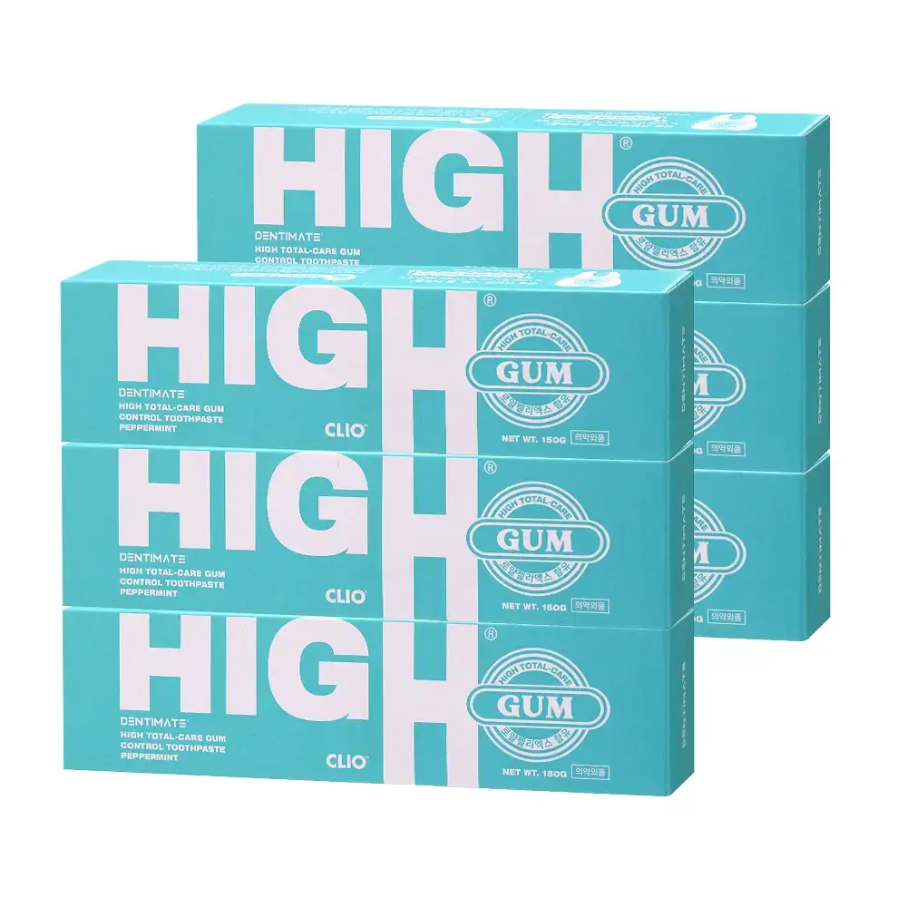 크리오 덴티메이트 하이토탈케어 검 컨트롤 치약 150g 6개