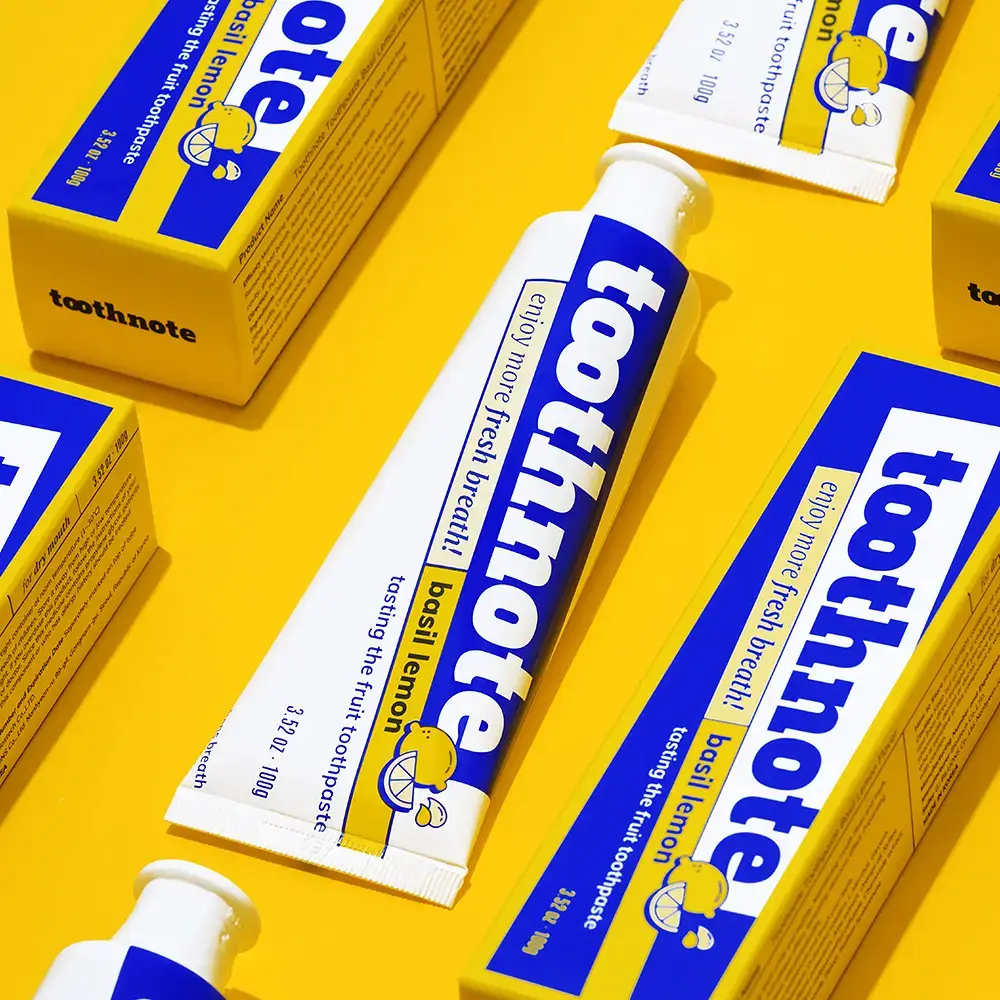 투스노트 수분치약 바질레몬향 100g