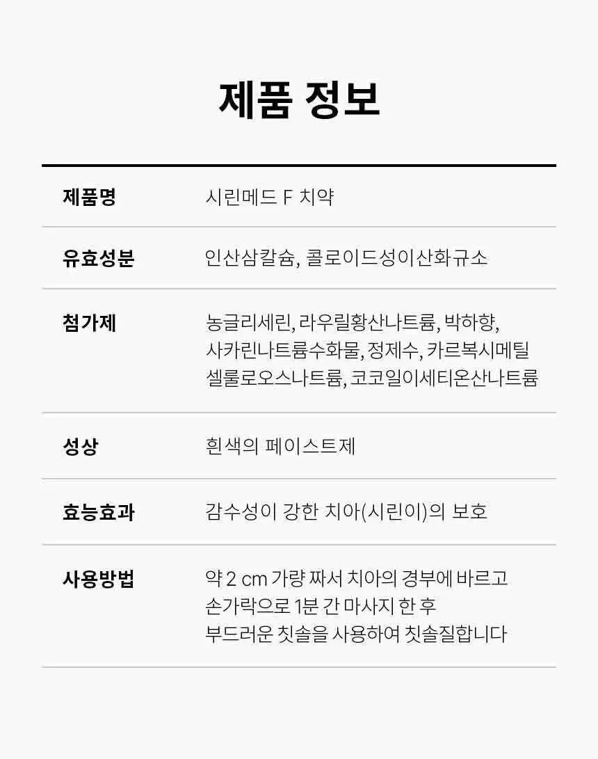 시린메드 에프치약 125g 상세페이지 16