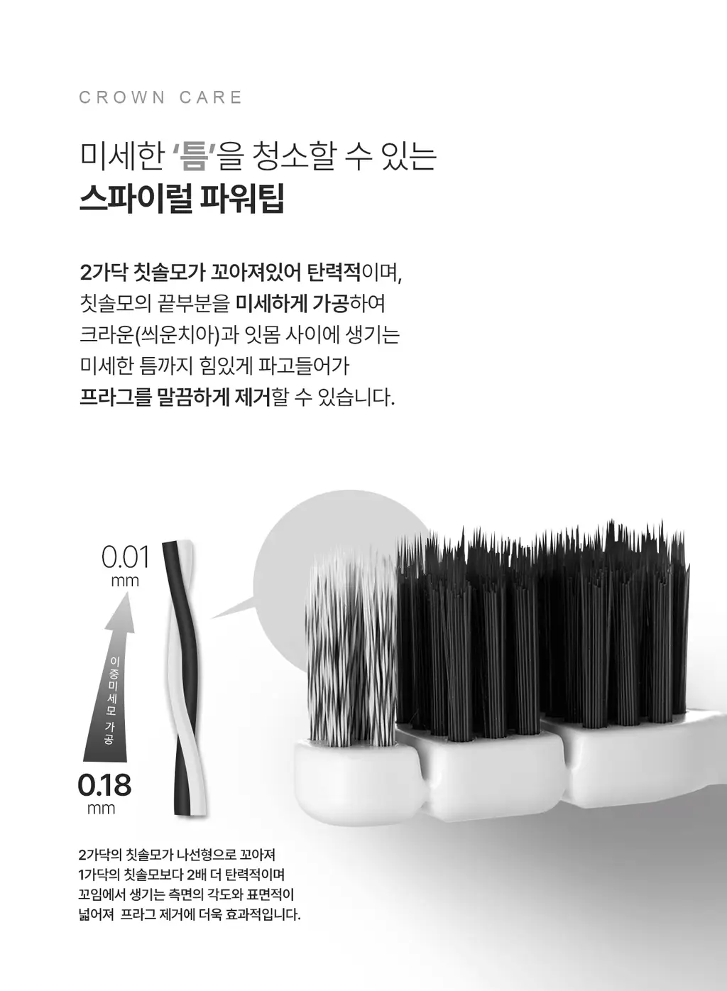 덴클 크라운케어 칫솔 1개입 상세페이지 8