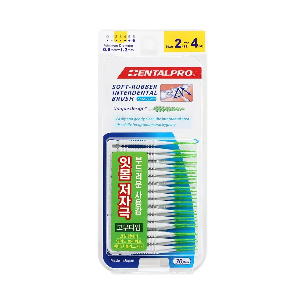 덴탈프로 소프트 러버 치간칫솔 30P