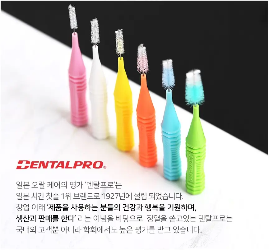 덴탈프로 치간칫솔 사이즈 0번 10P 상세페이지 9