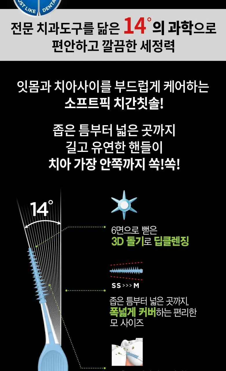 리치 와이어 치간칫솔 TIGHT 10입 상세페이지 4