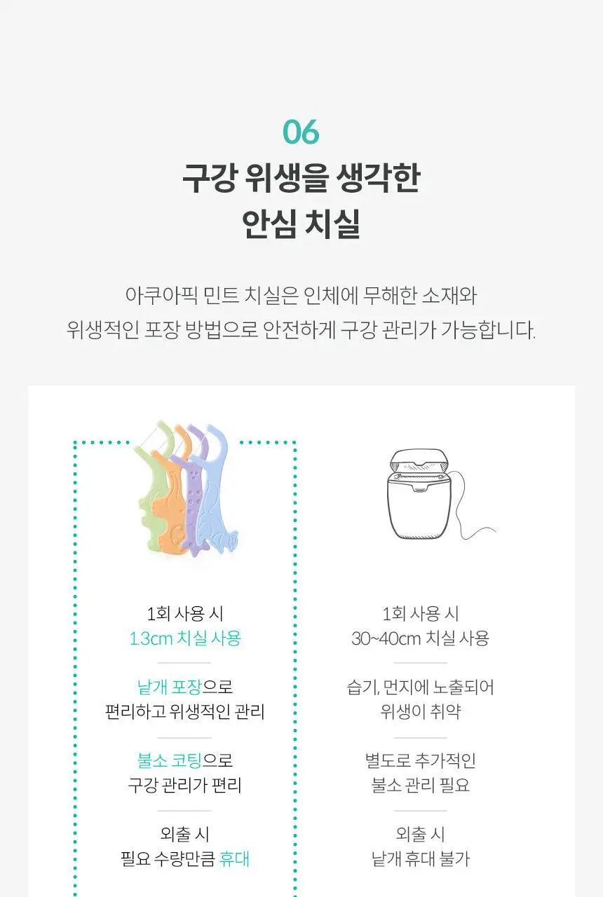 아쿠아픽 민트 치실 80개입 상세페이지 16