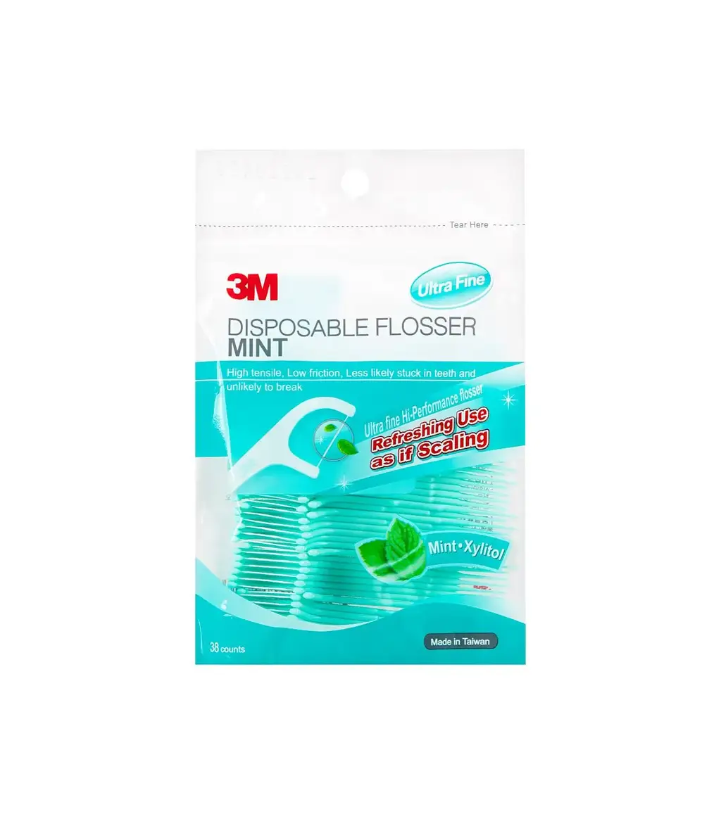 3M 싱글라인 일회용 치실 민트 38개입
