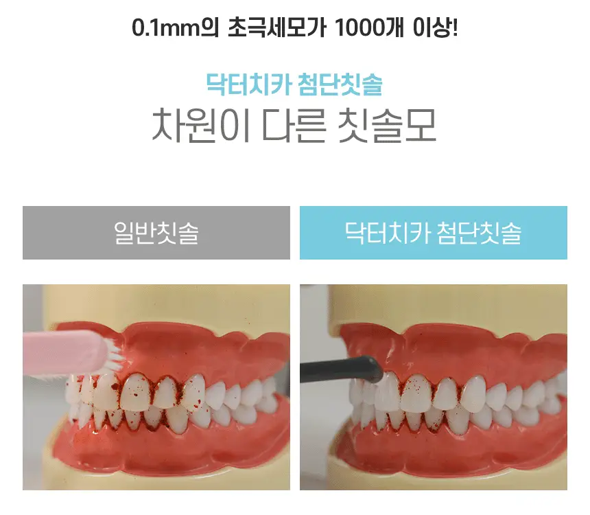 닥터치카 펜그립 어금니 터프트 첨단 칫솔 (돔형) 상세페이지 6