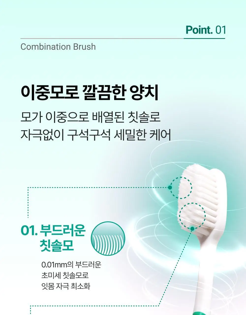 덴티스테 고급 이중 미세모 칫솔 상세페이지 6