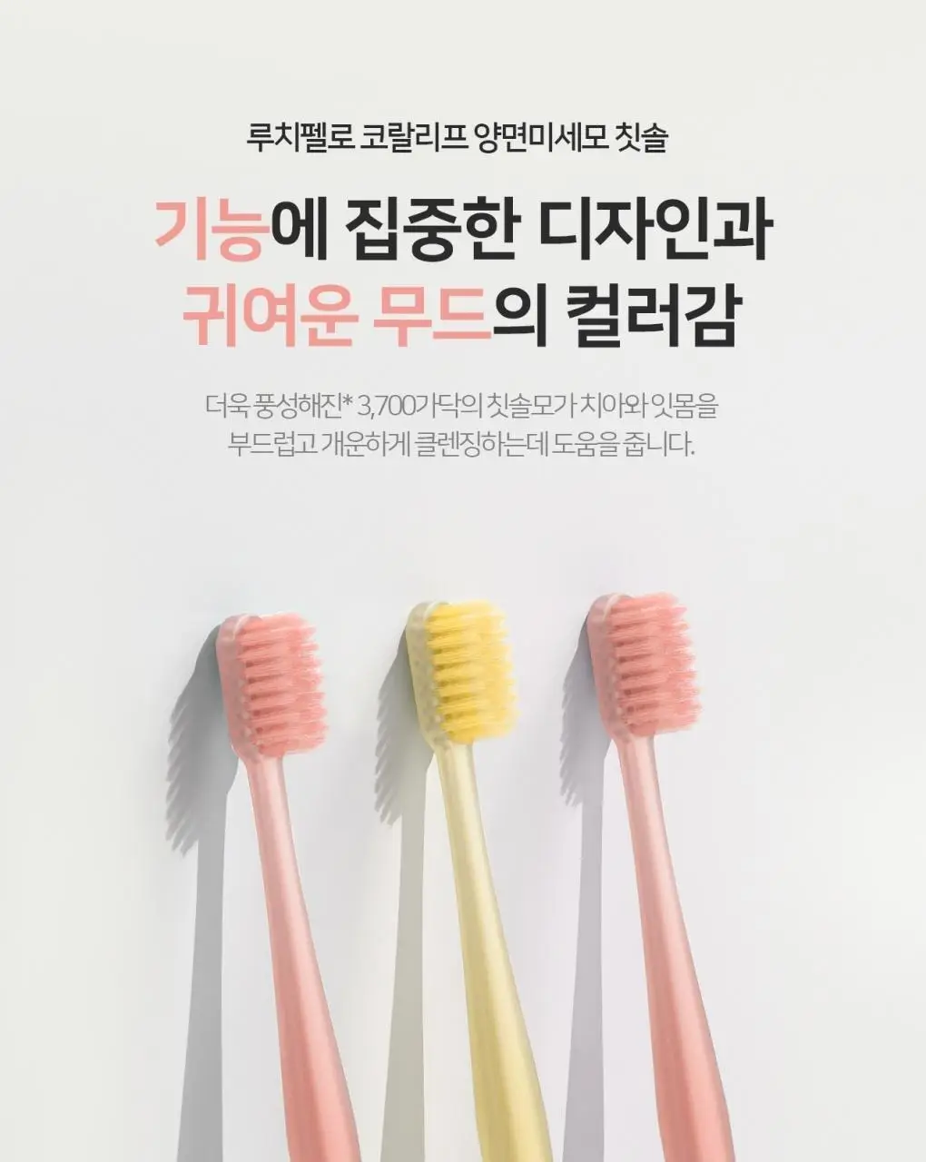 루치펠로 코랄리프 양면미세모 칫솔 4입 다이노탱 콜라보 기획(+스티커 증정) 상세페이지 8
